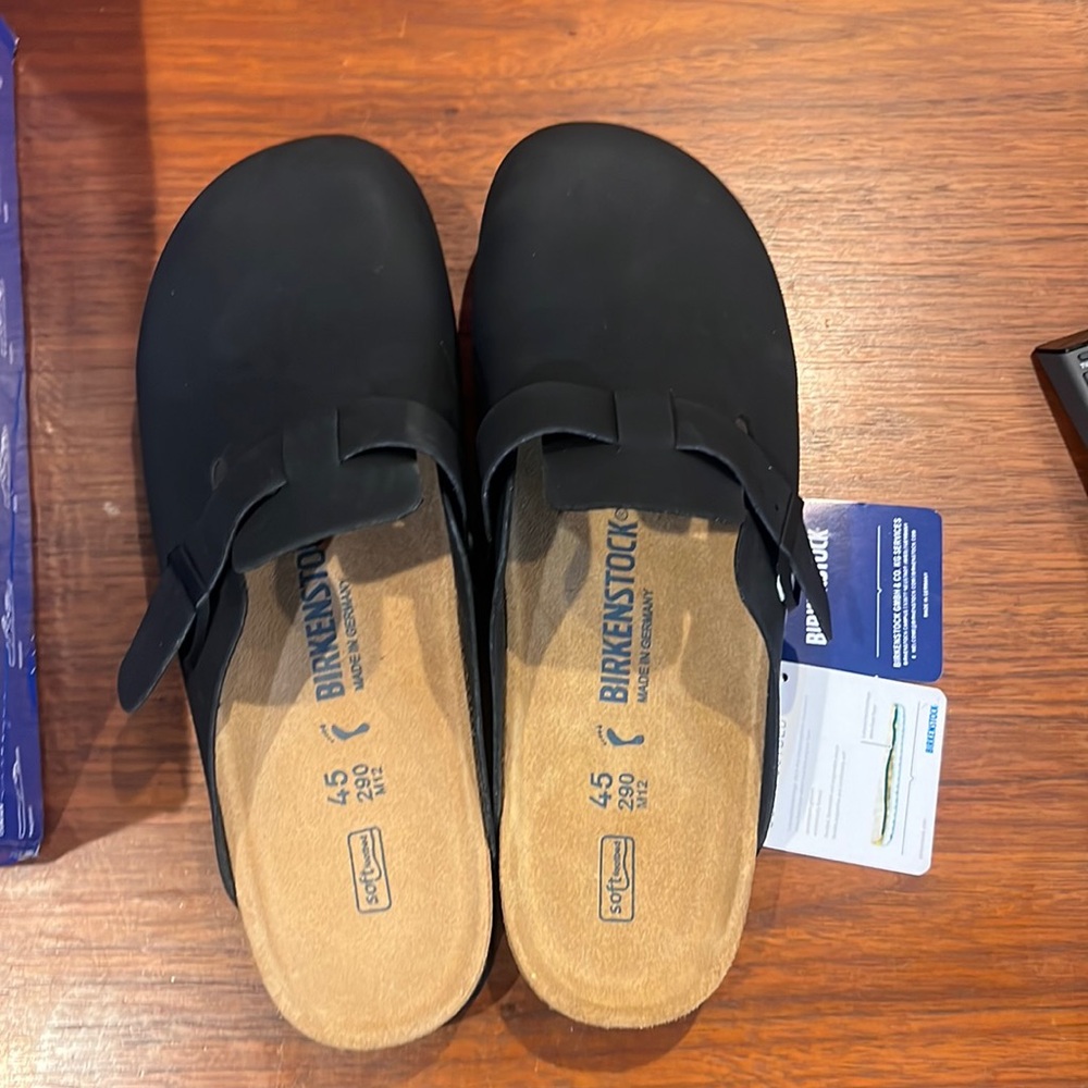 Birkenstock 45/men’s 12 Campus53577 Black Leathers